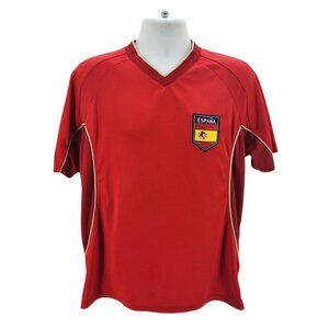 Rhinox Mens XL Jersey Spain Soccer Football Red Espana National Team